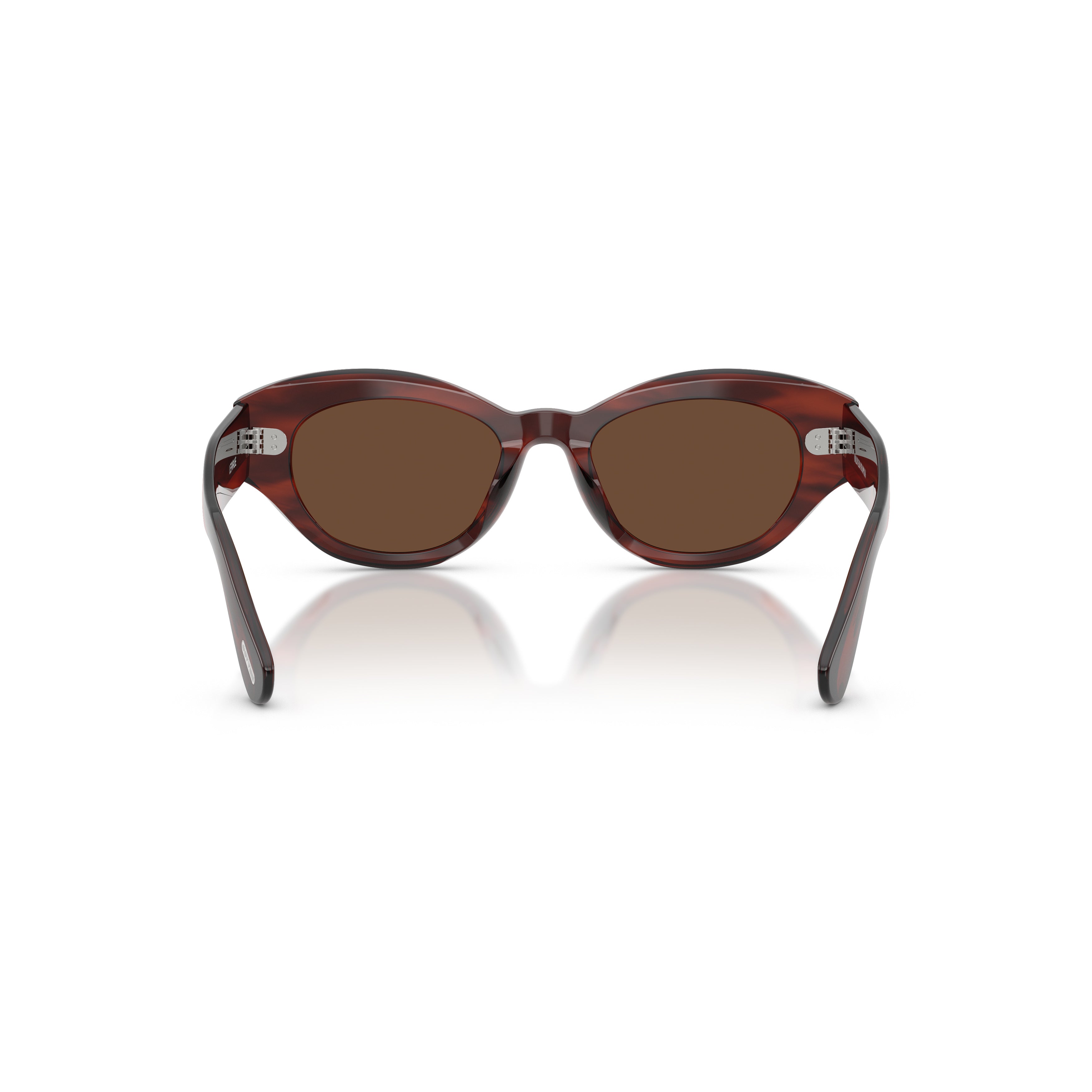 0ov5615su Cat-Eye Tortoiseshell Sunglasses with Metallic Accents