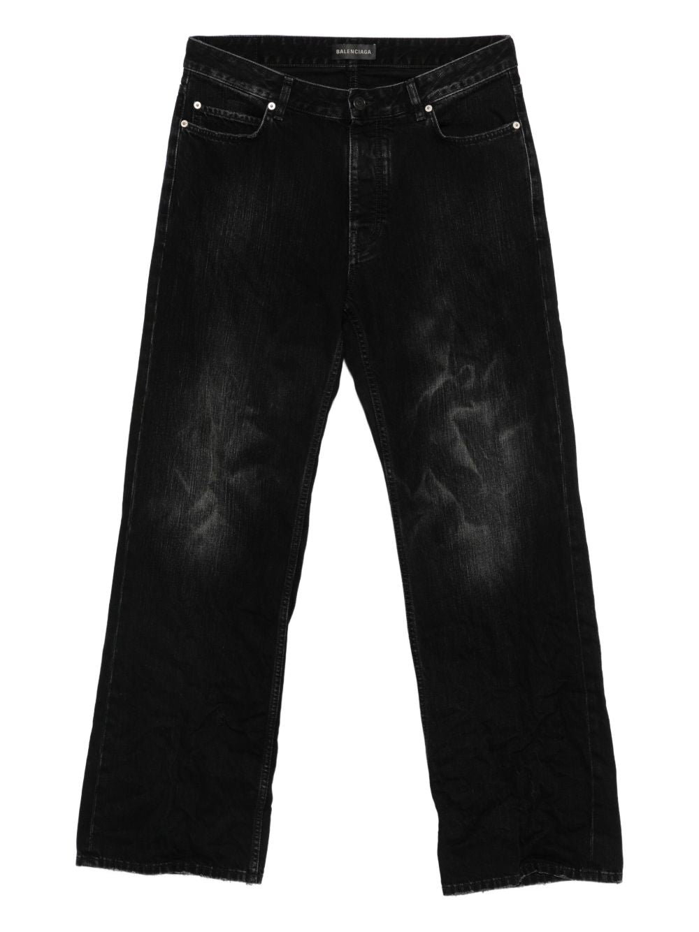 Distressed Jeans In Cotton Denim