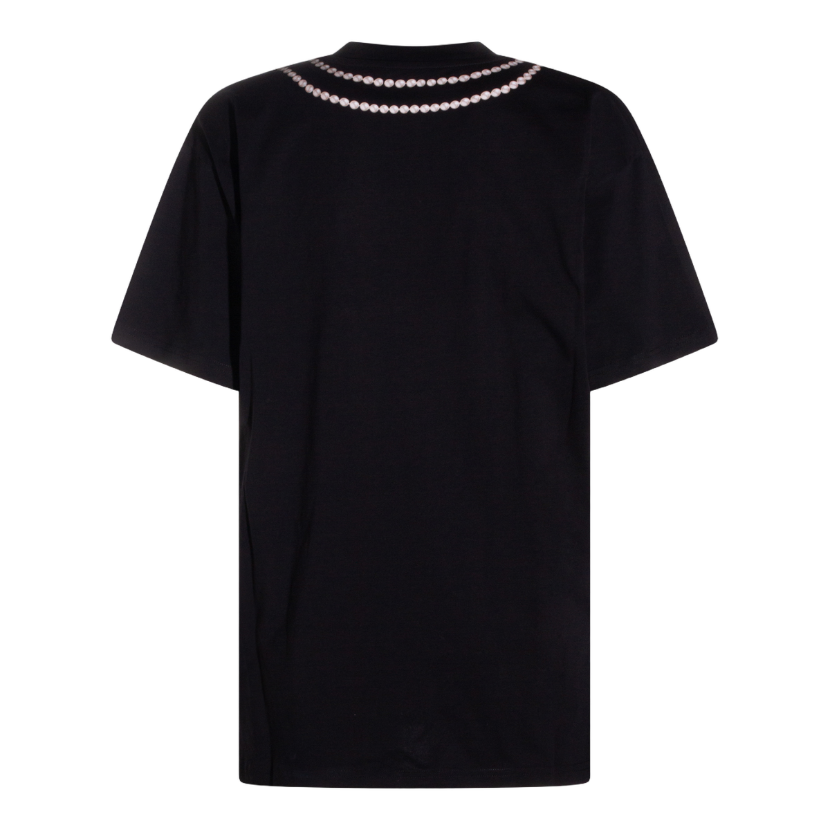 Classic Black T-Shirt With Round Neckline And Fitted Silhouette