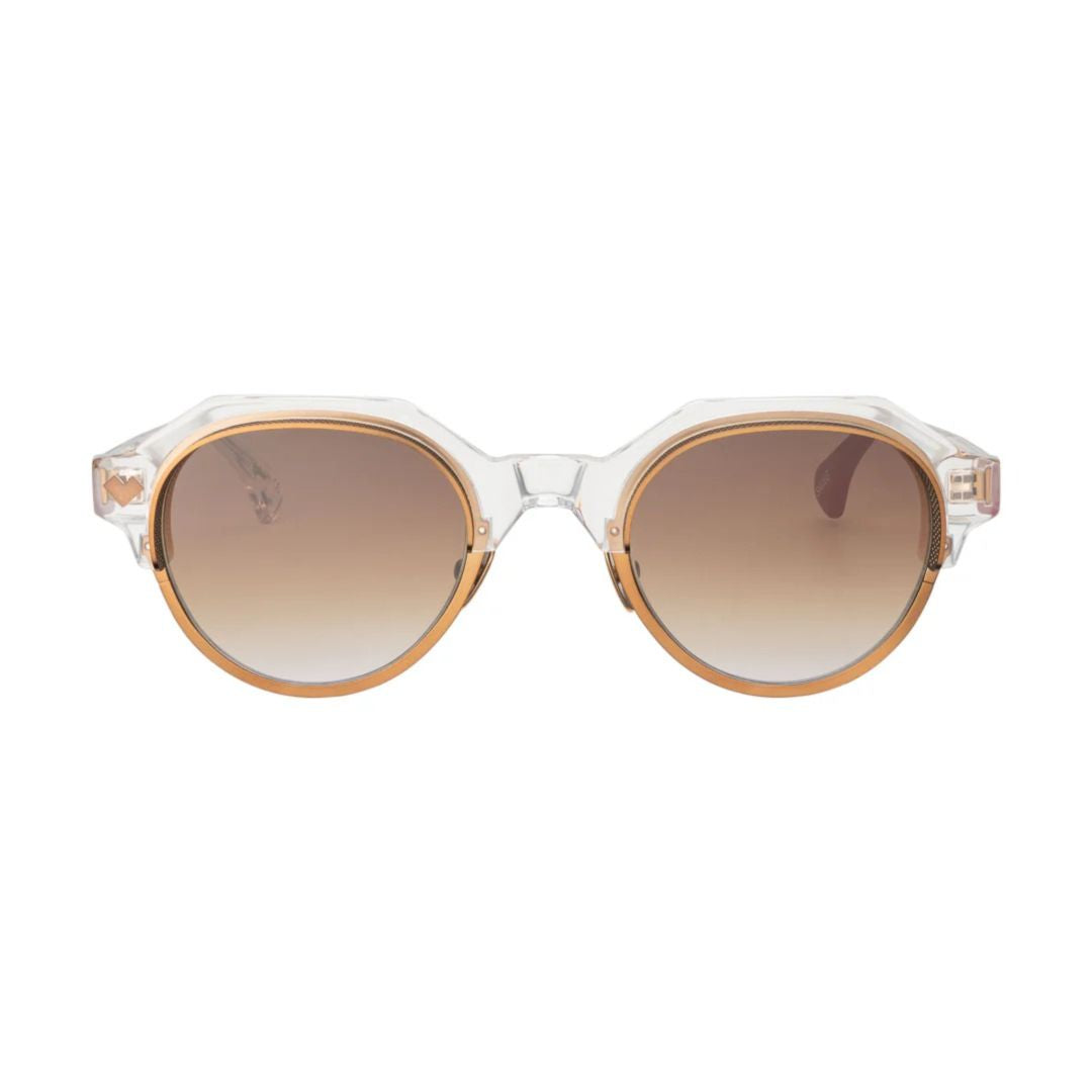 Sawg Sw-4 Gradient Brown Tint Round Lens Sunglasses