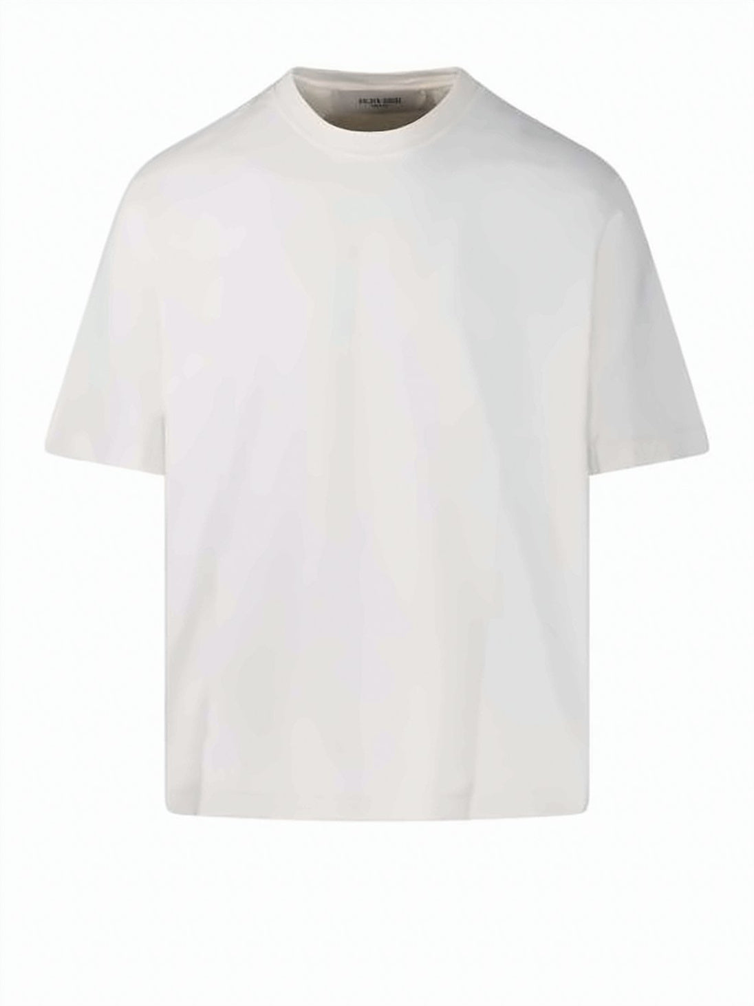 Cropped White T-Shirt With Design