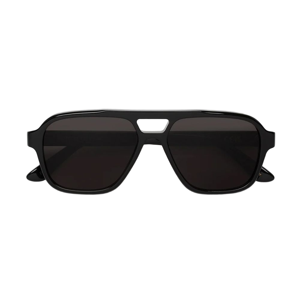 Maneval Black Pilot-Style Sunglasses