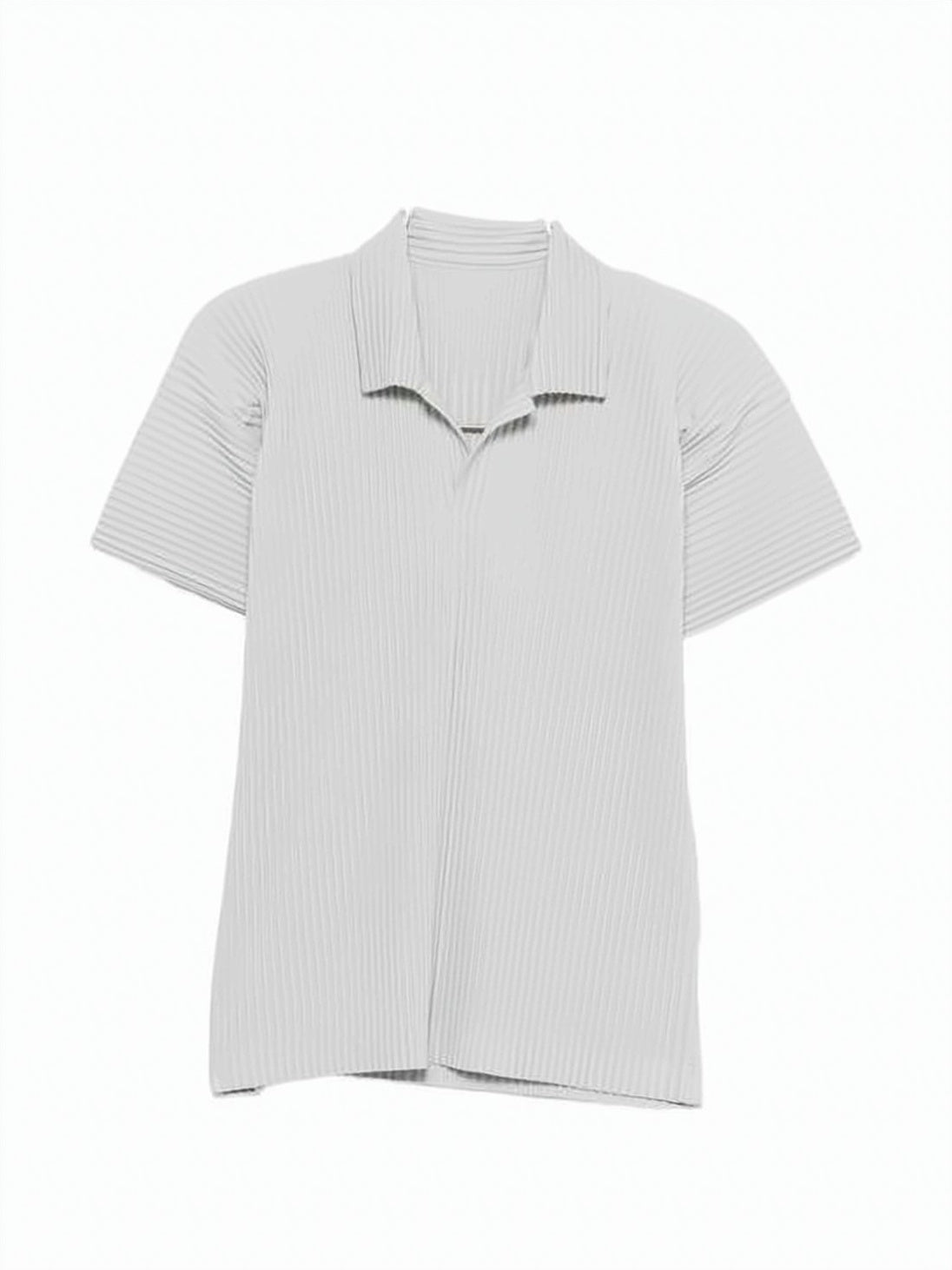 Pleated Texture Polo Shirt