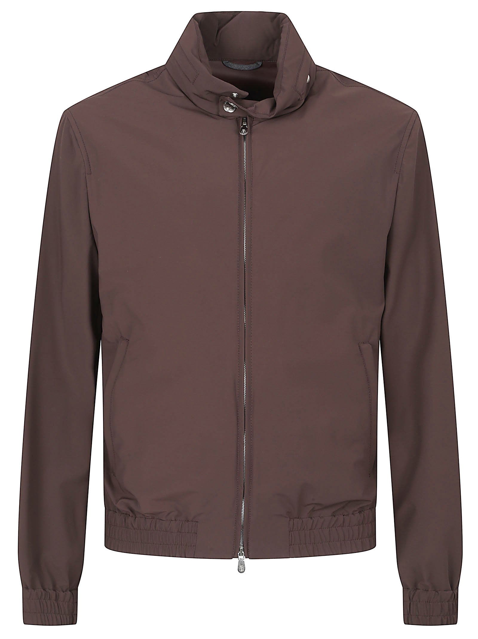 High Collar Brown Jacket