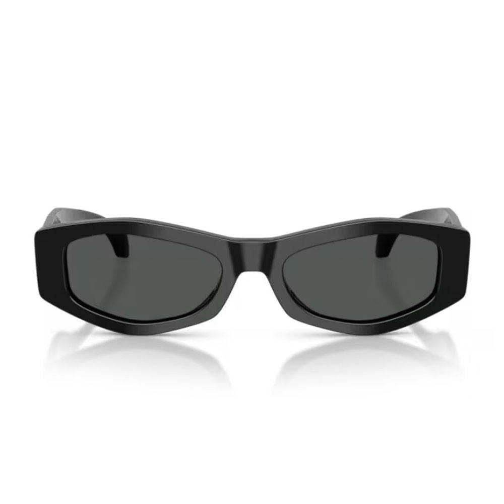 0Ve4487U Signature Geometric Black Acetate Sunglasses