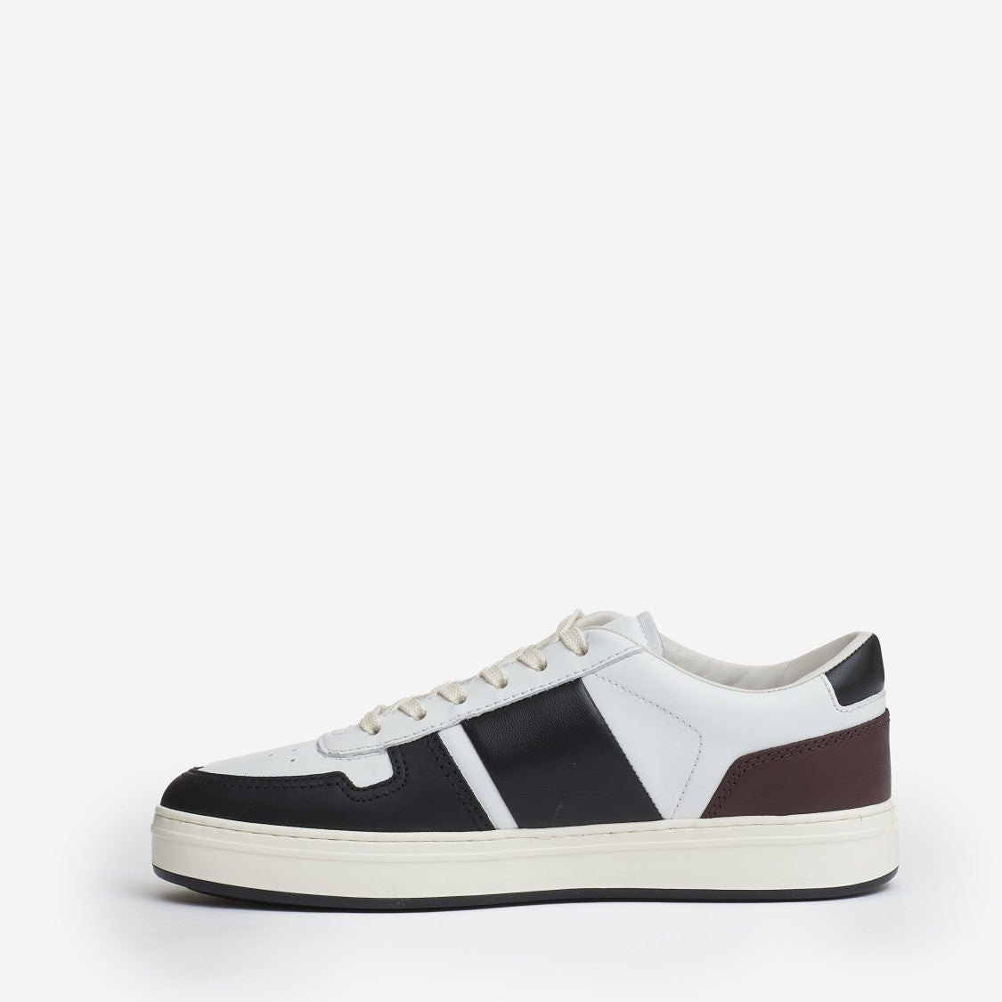 H Tv Sneakers Leather White Black