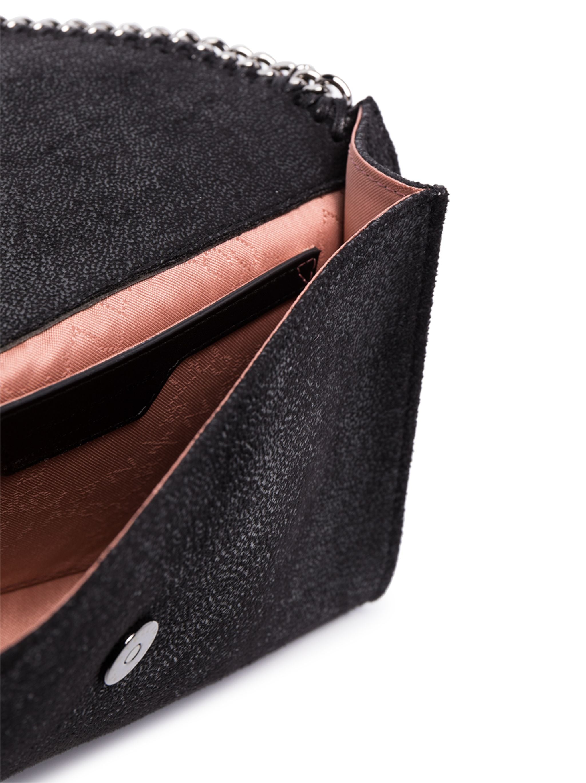 Black Falabella Wallet Shaggy Deer Satchel