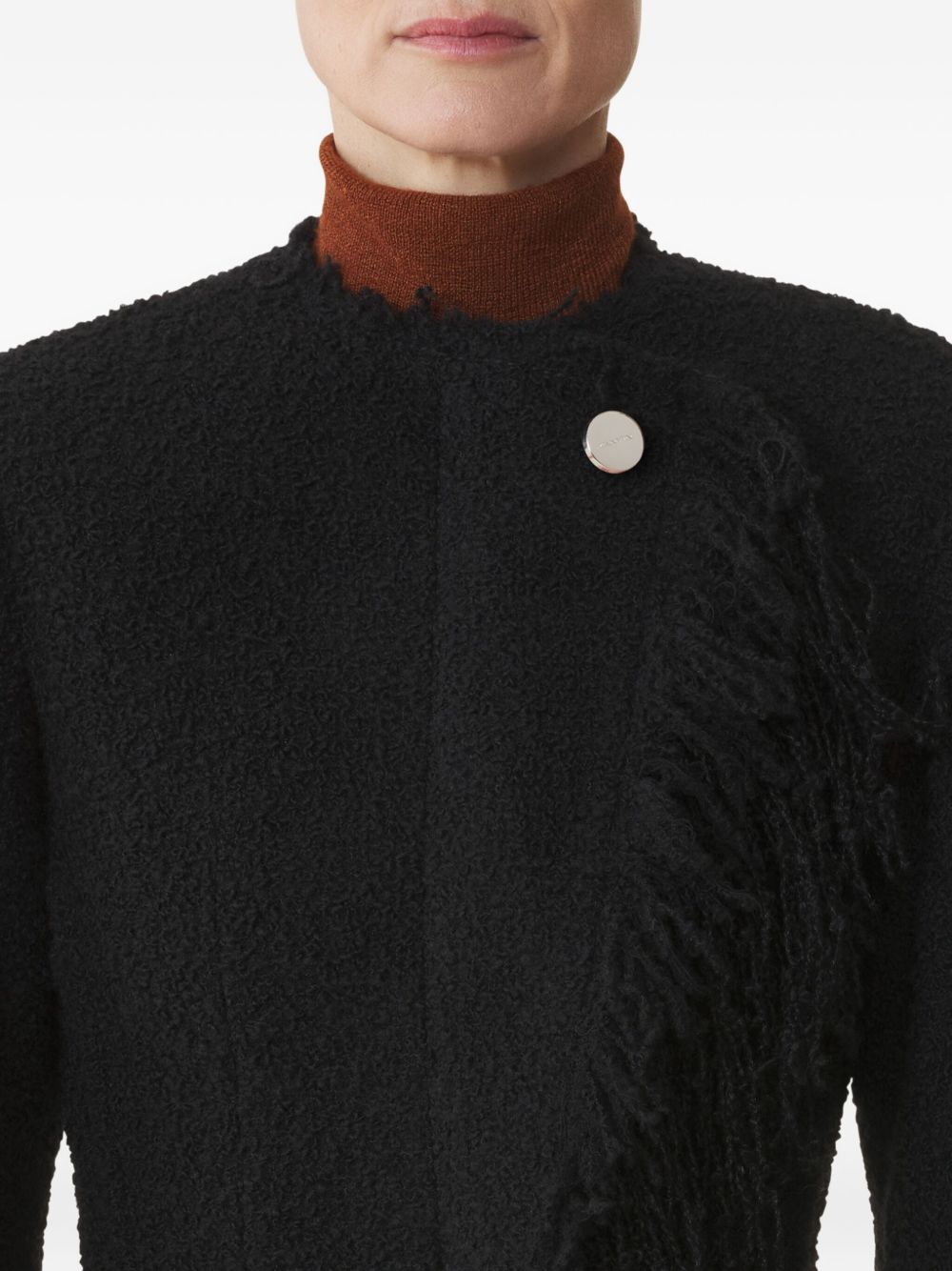 Textured Wool Blend Jacket