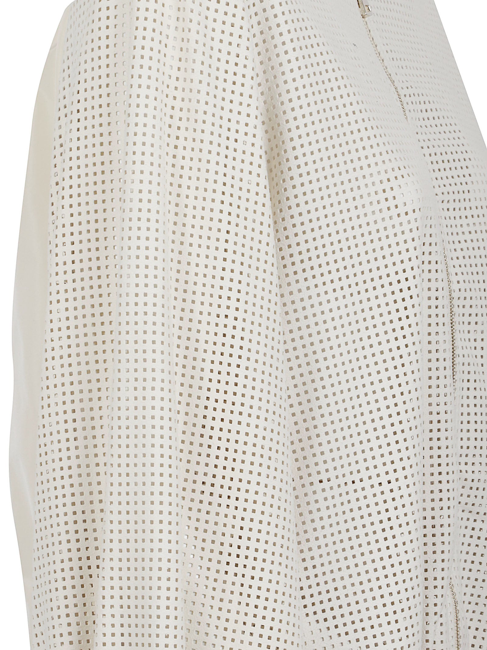 Perforated Suede Jacket with Fitted Silhouette