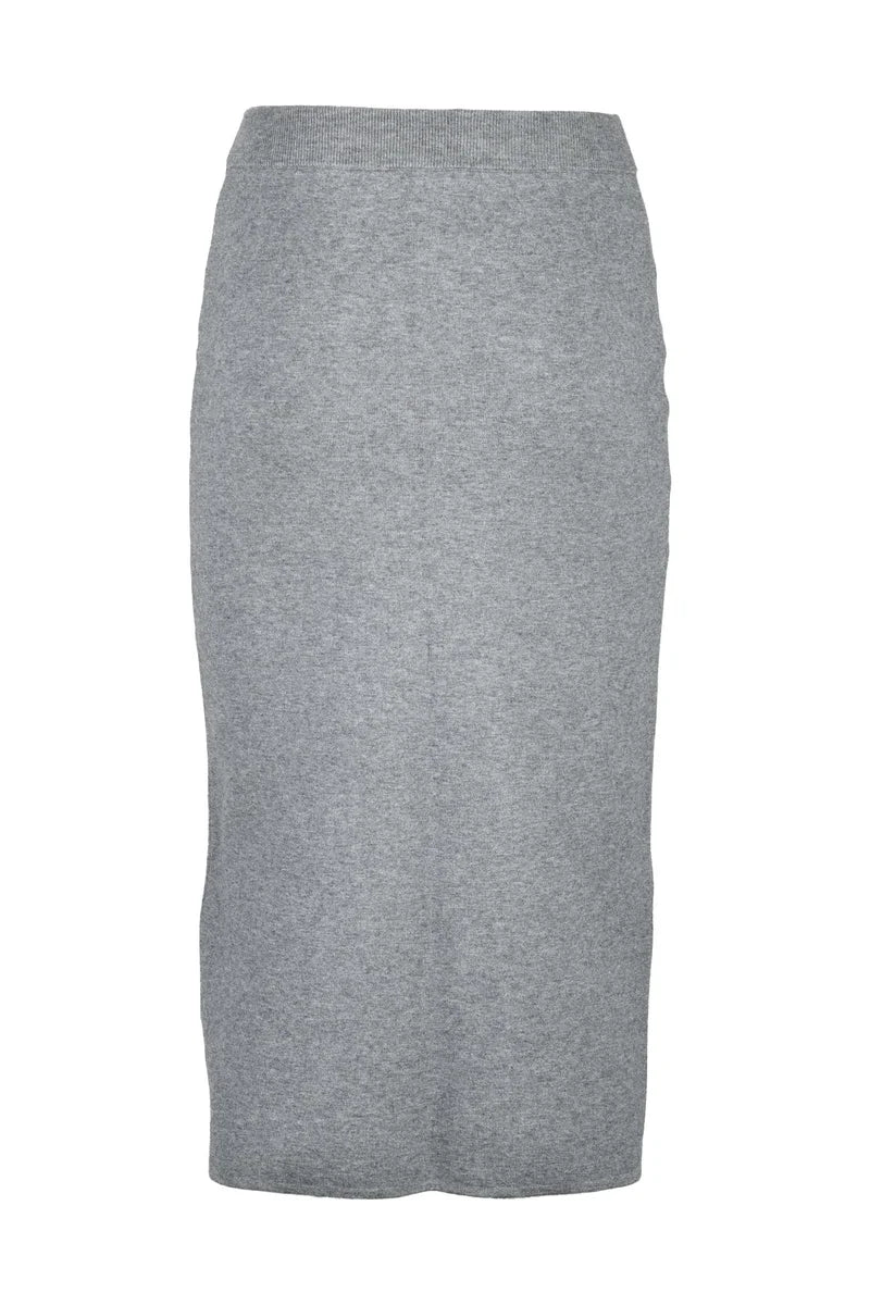 Net Knit Skirt - Grey