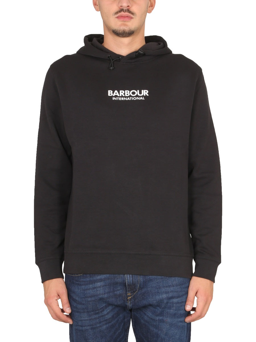 Relaxed-Fit Black Hoodie With Drawstring