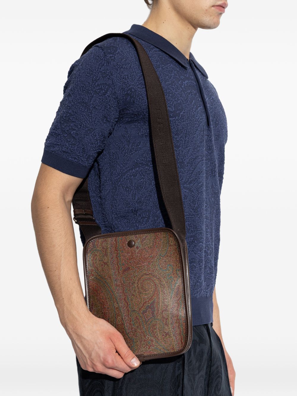 Paisley Jacquard Shoulder Bag