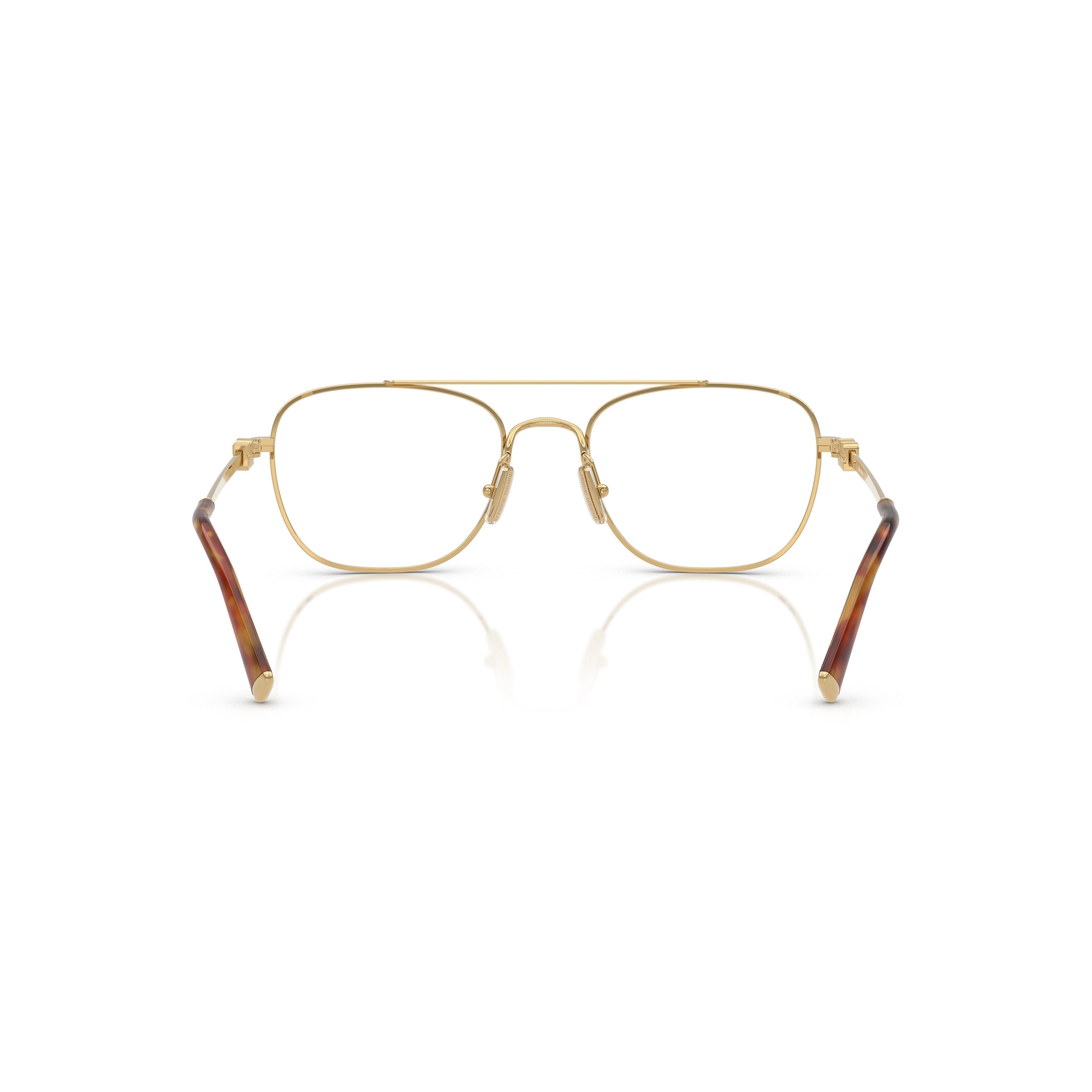 0mu 51wv Gold Finish Metal Sunglasses