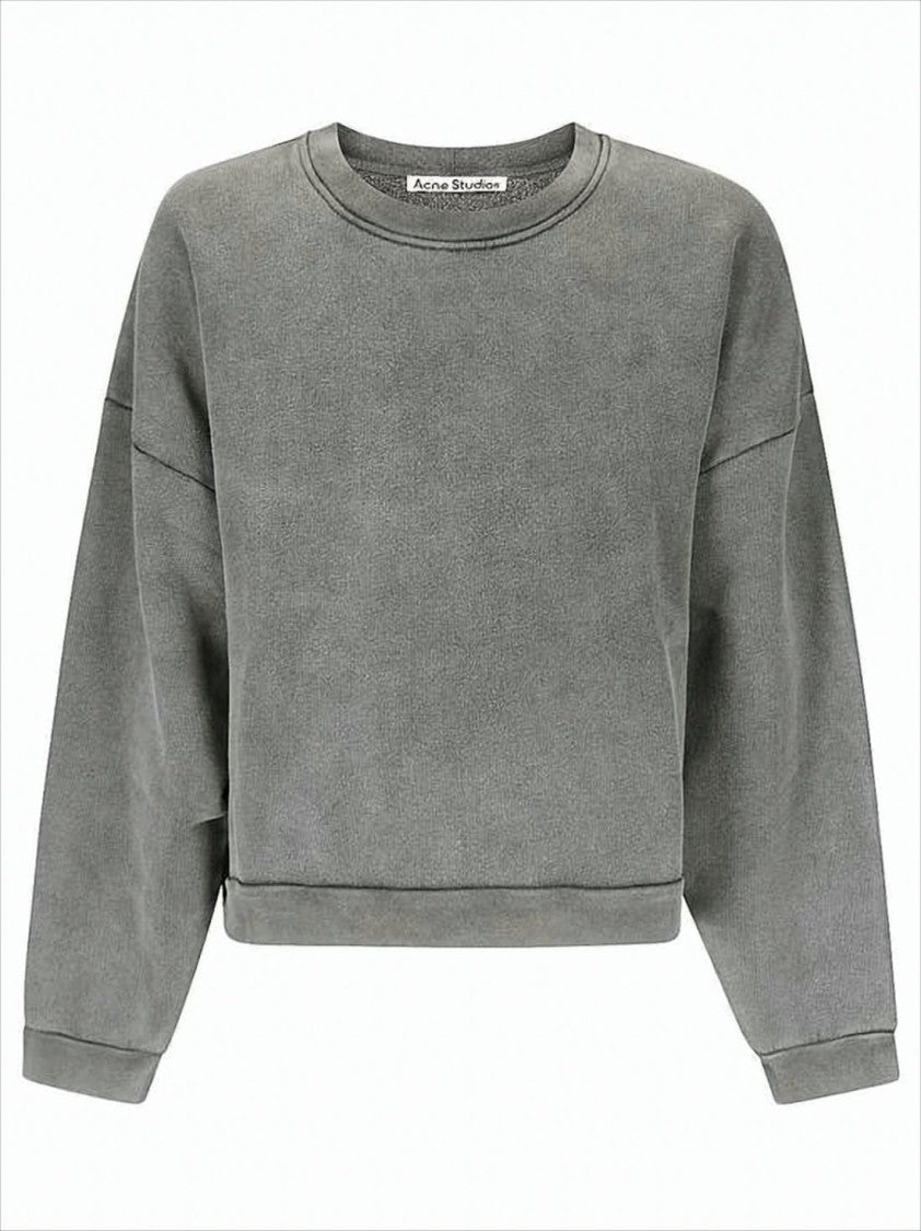 Relaxed Fit Crew Neck Long Sleeve Shirt