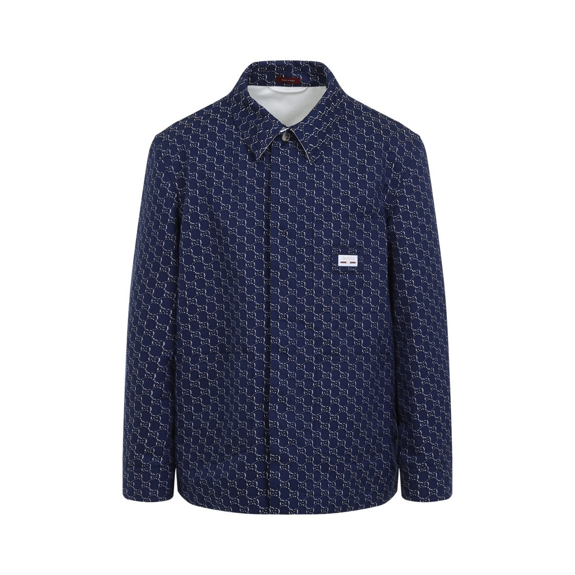 Button-Down Shirt With Geometric Pattern