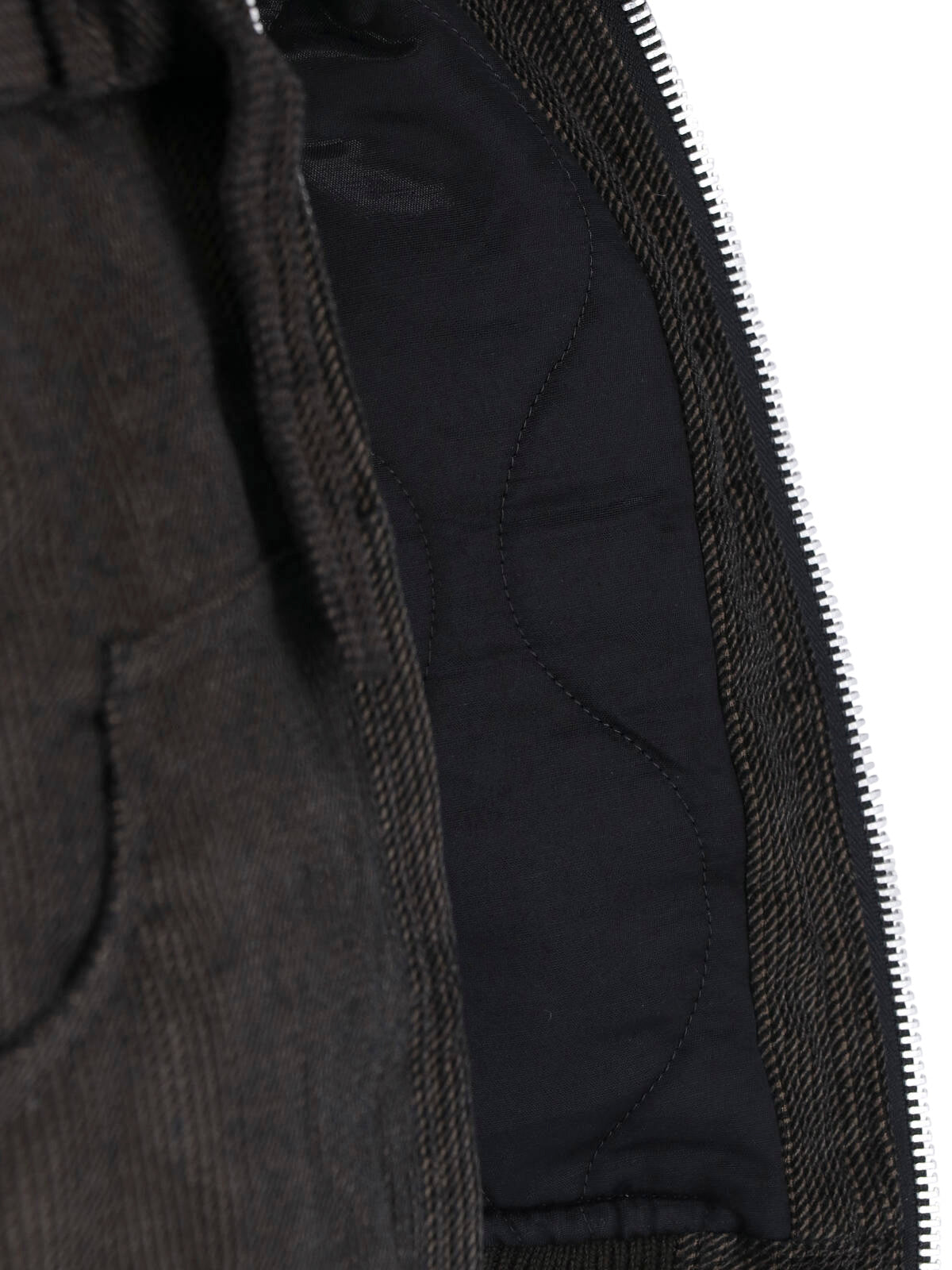 Black Cropped Textured Hooded Jacket