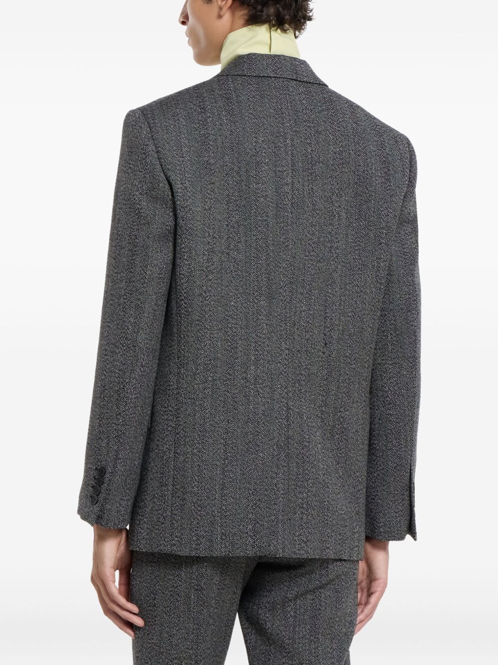 Tailored Two-Button Dark Grey Jacket