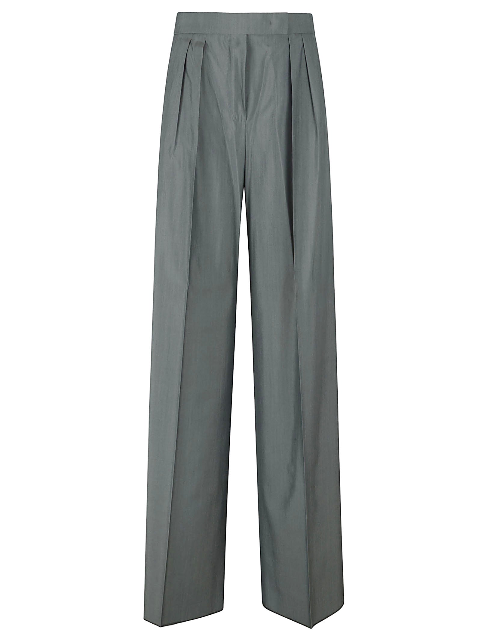 Wide-Leg Tailored Trousers In Lightweight Wool-Silk Blend