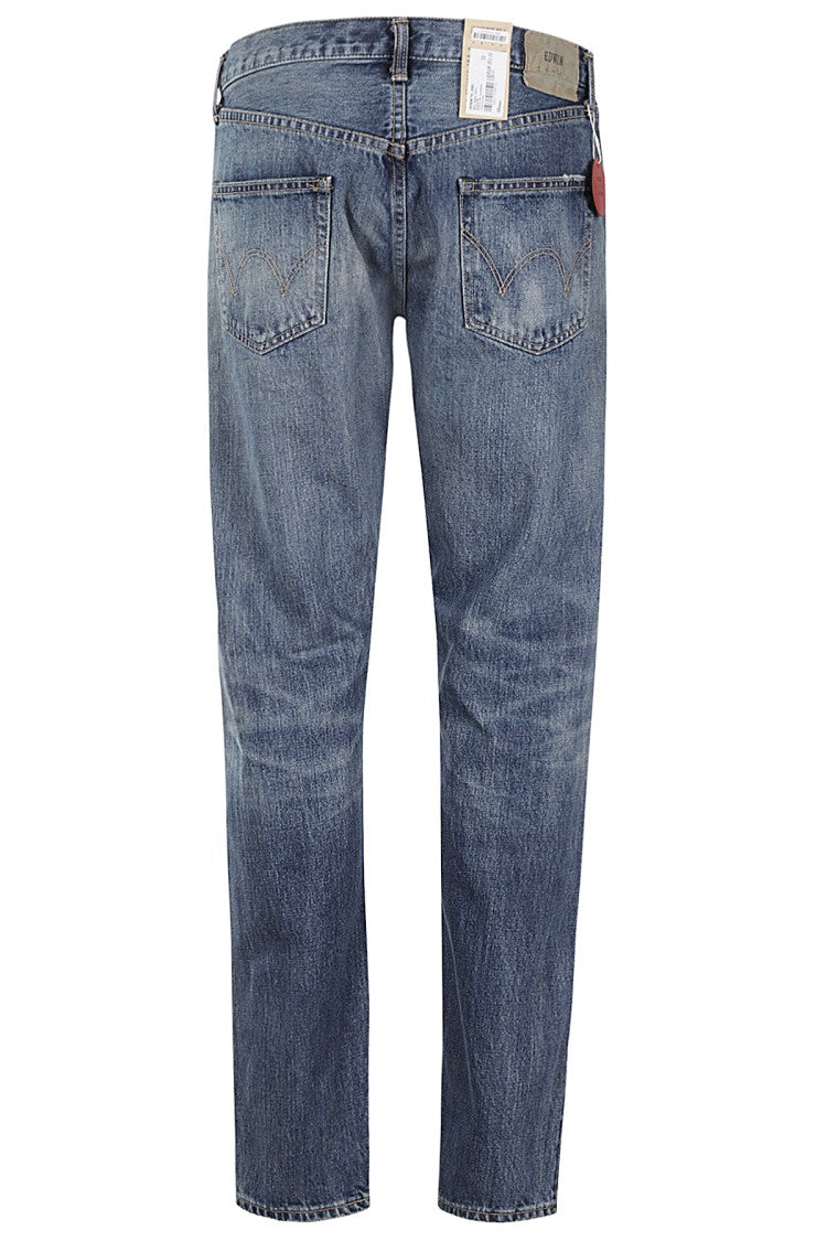Medium Blue Tapered Jeans