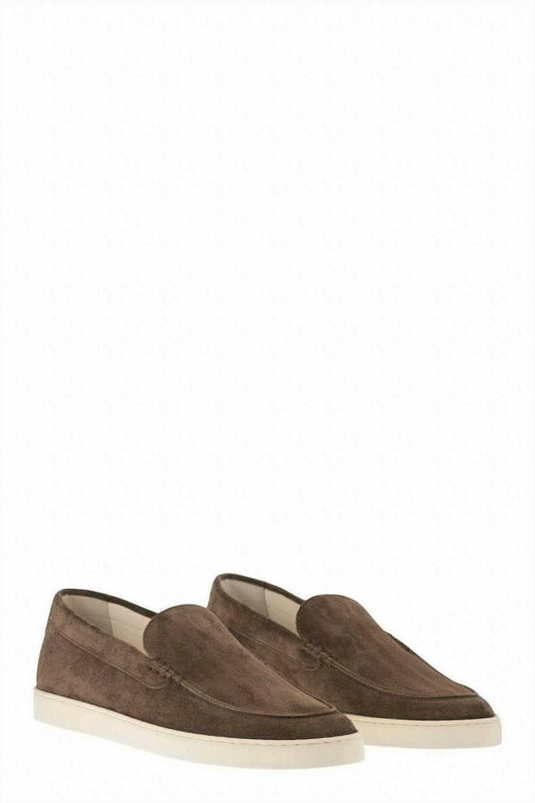 Chevron Pattern Suede Slip-On Sneakers