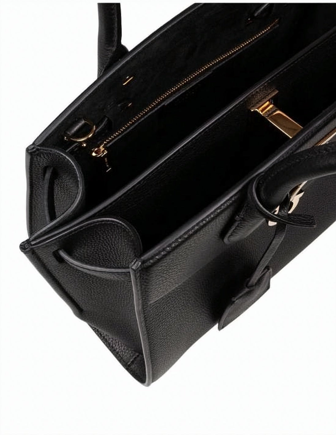 Textured Calf Leather Shoulder Bag