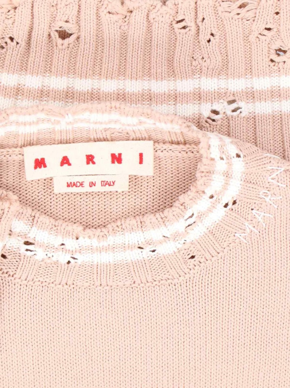 Crop Crewneck Sweater – Pink