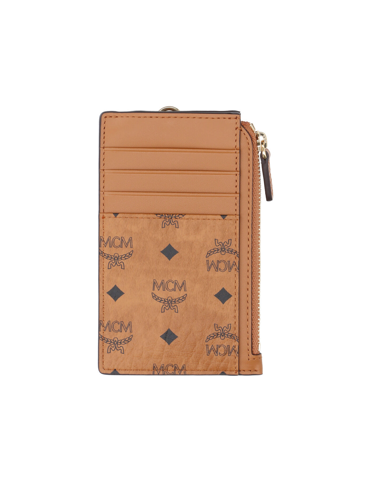 Brown Visetos Eco-Leather "Lanyard" Card Holder