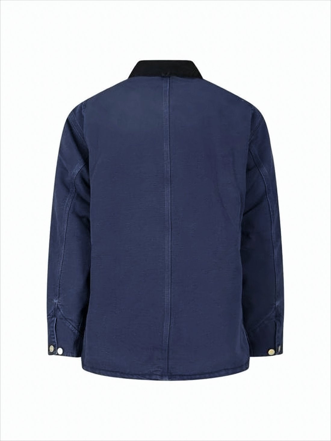 Sturdy Dark Navy Cotton Casual Coat