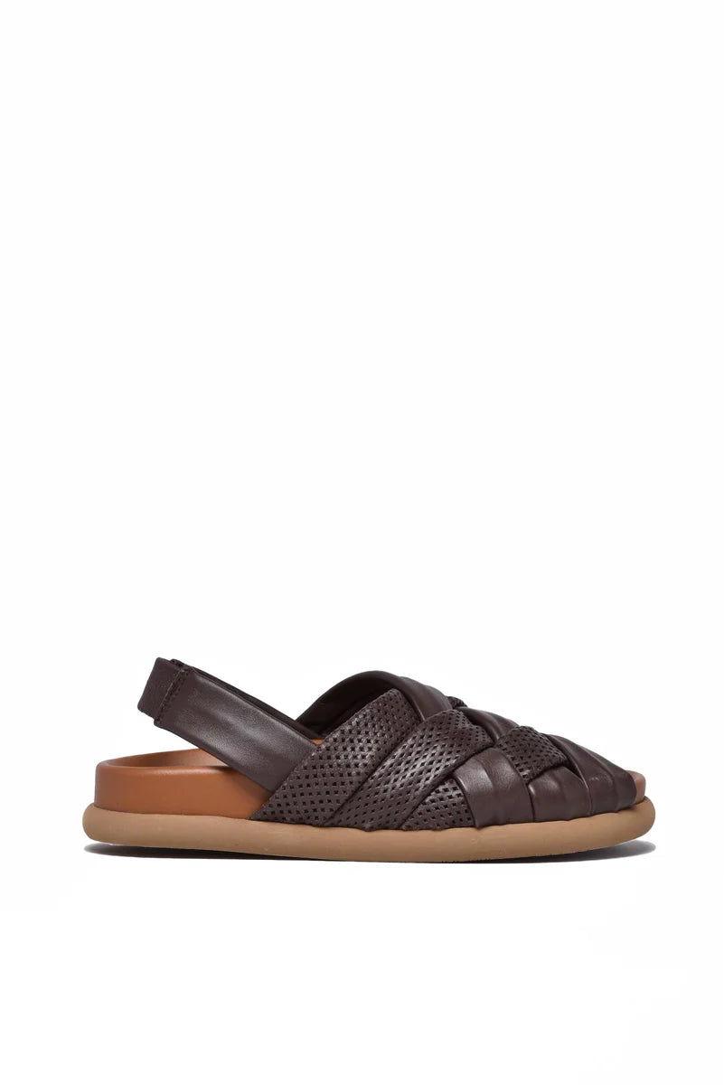 Brown Woven Sandal with Handcrafted Design