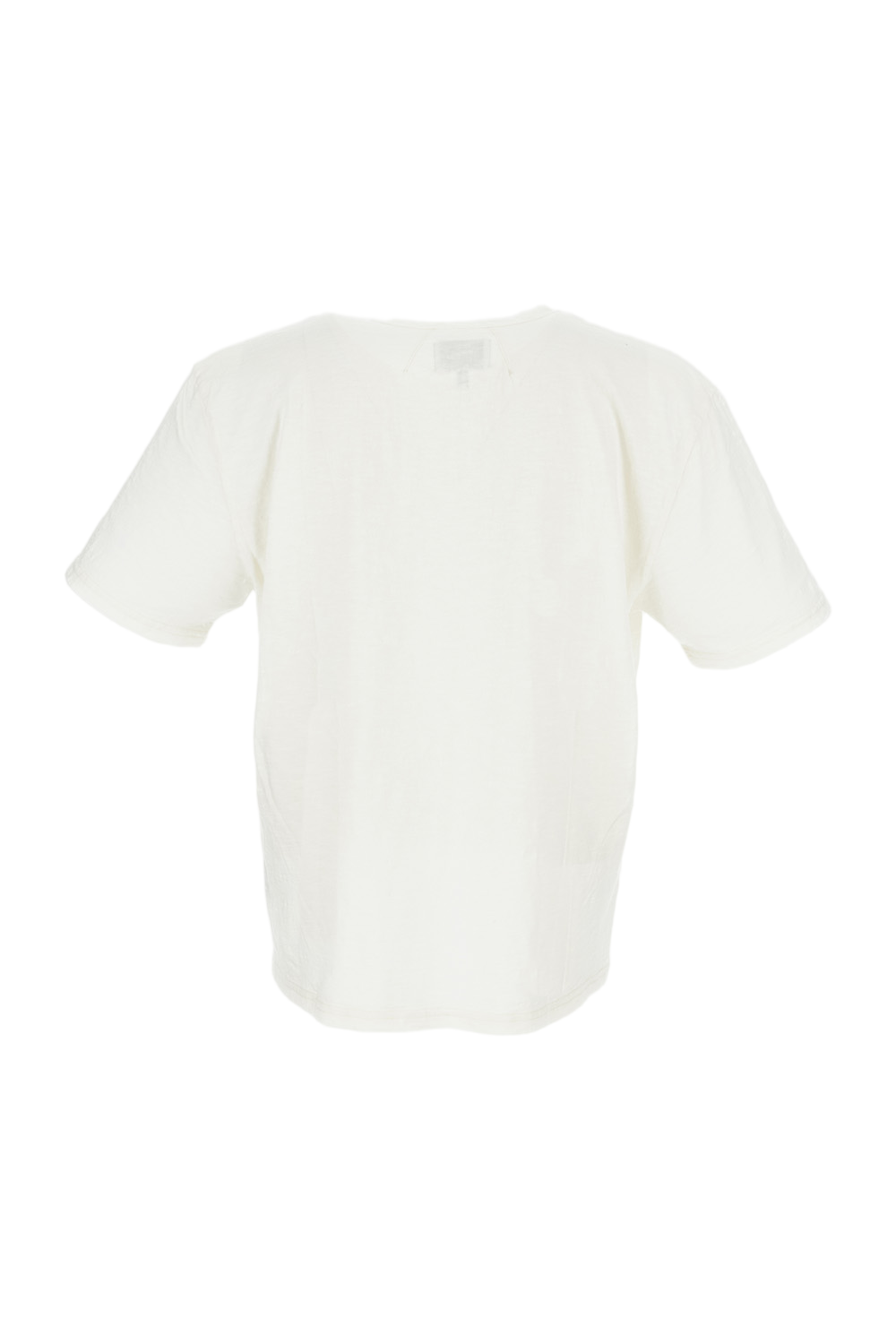 Classic White T-Shirt with Standard Crew Neckline