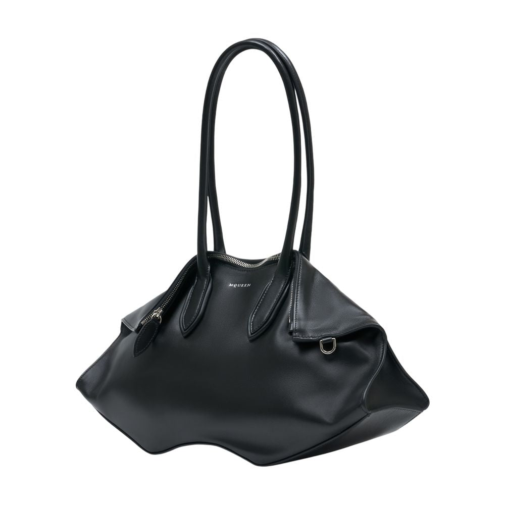 Manta Shoulder Bag - Leather - Black