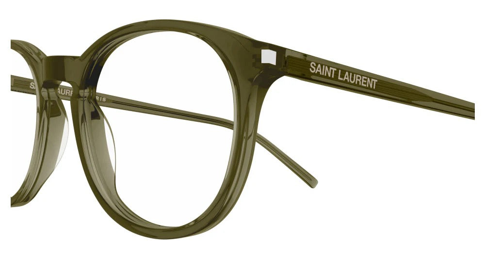 Eyeglasses Saint Laurent SL 106 012 green green transparent 50/19/145