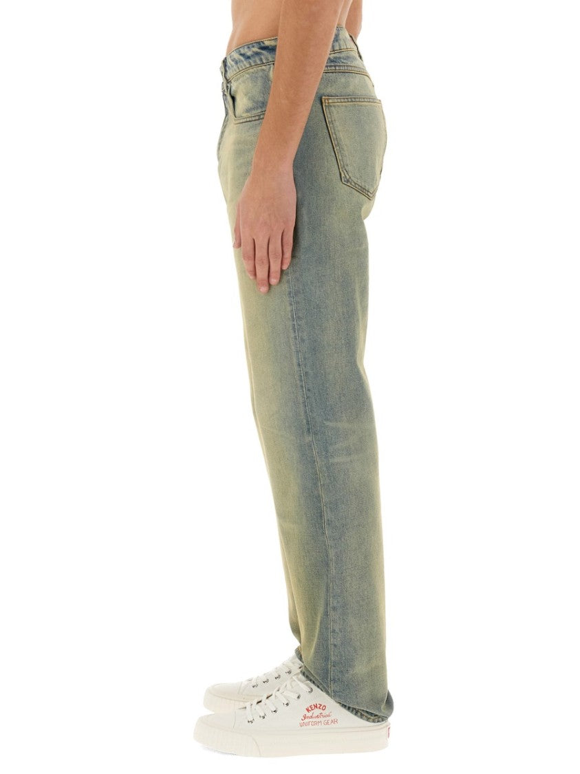 'Drawn Varsity' Slim Bara Jeans