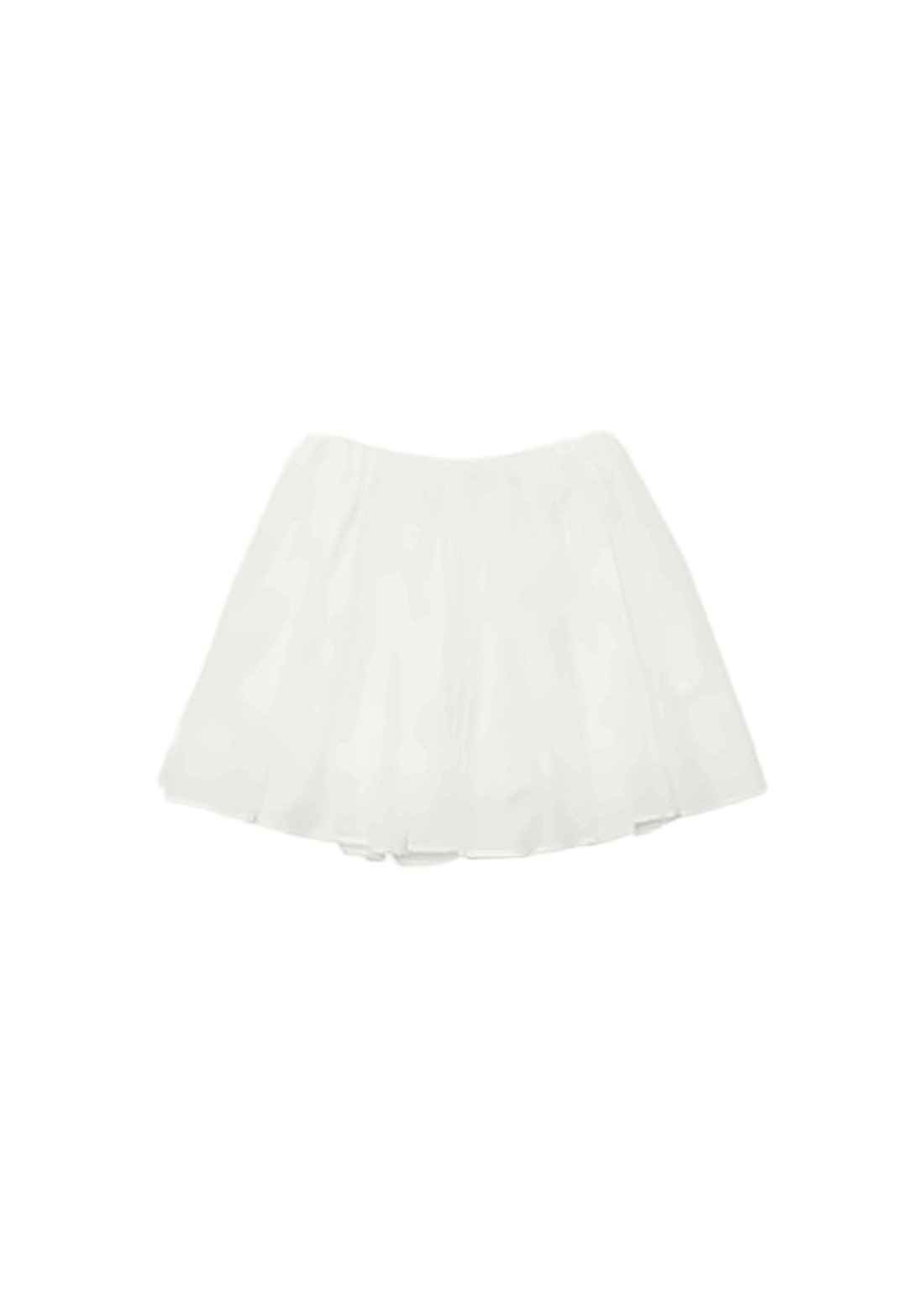 Gathered Waist Short Skirt with Flared Silhouette
