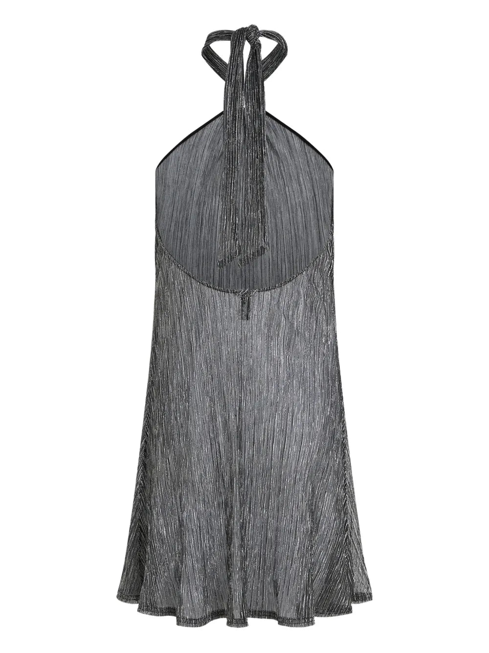 Halter Neck Mini Dress with Twisted Knot Detail