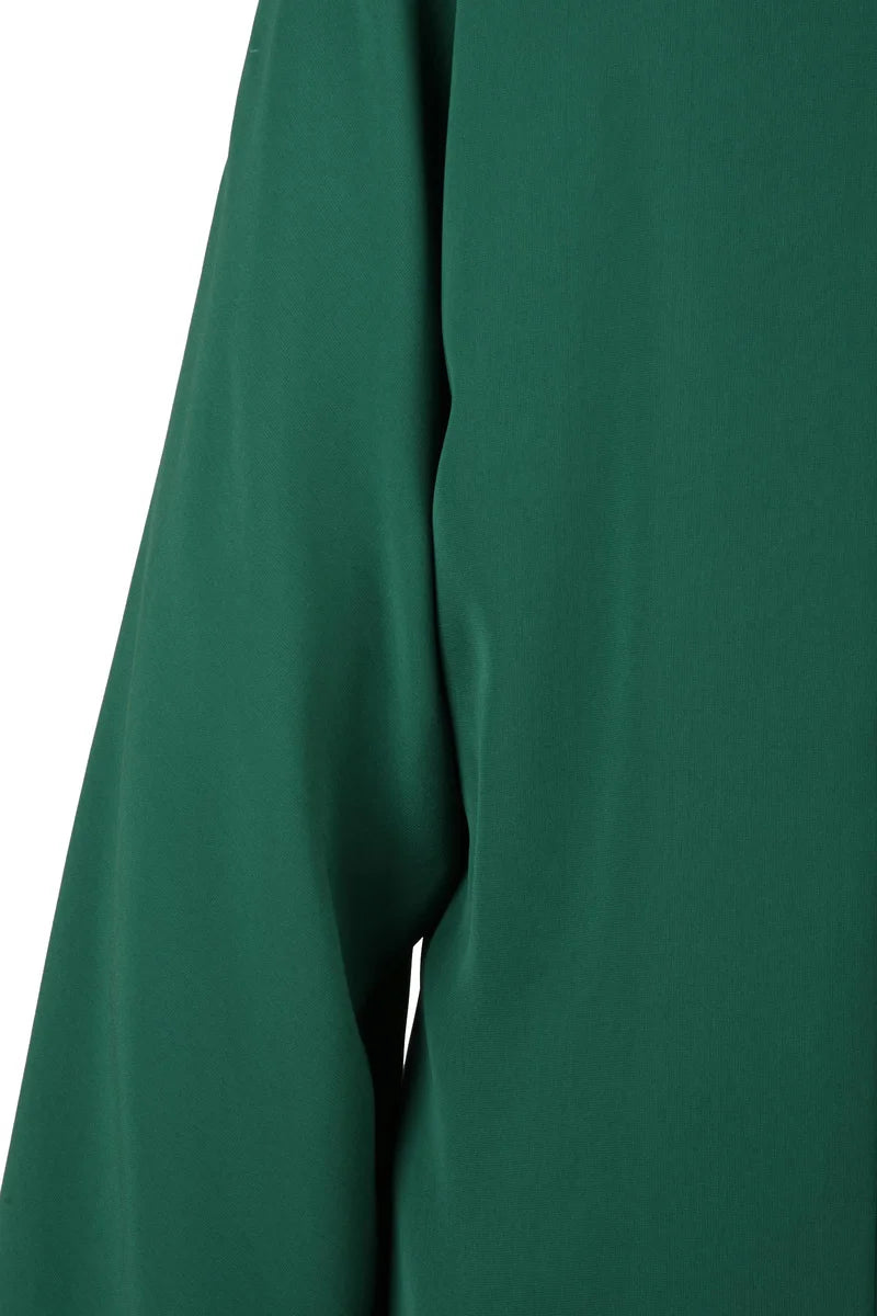Umile Triacetate Blouse - Bottle Green