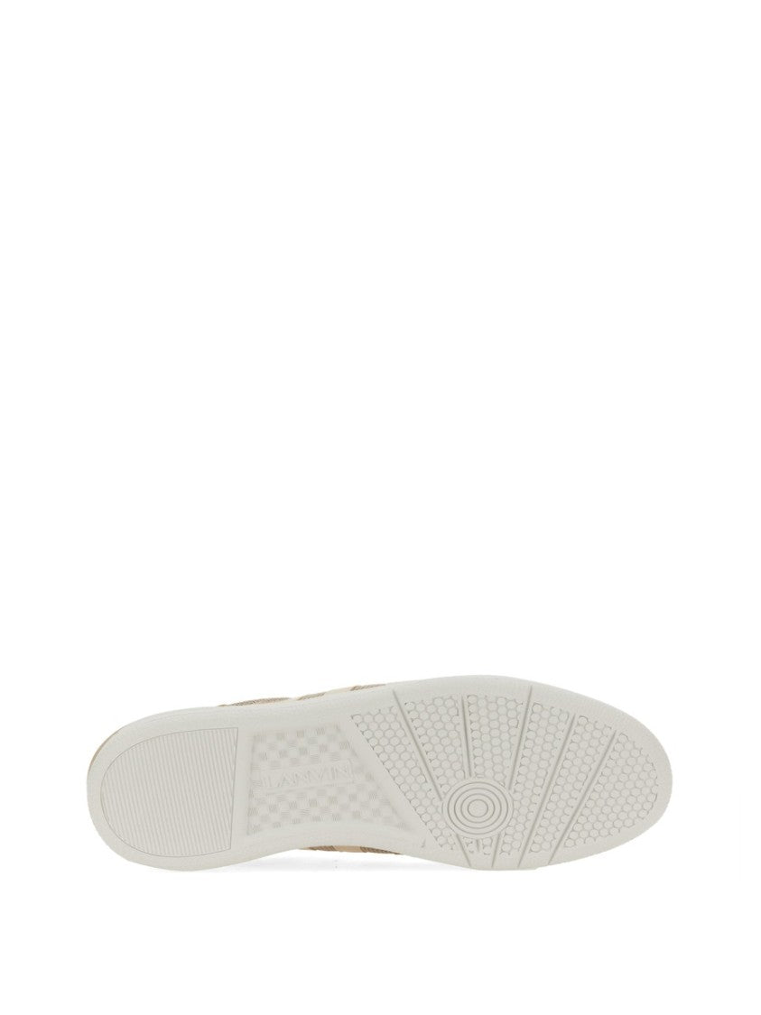 "Clay" Textured Low-Top Sneakers With Cushioned Sole