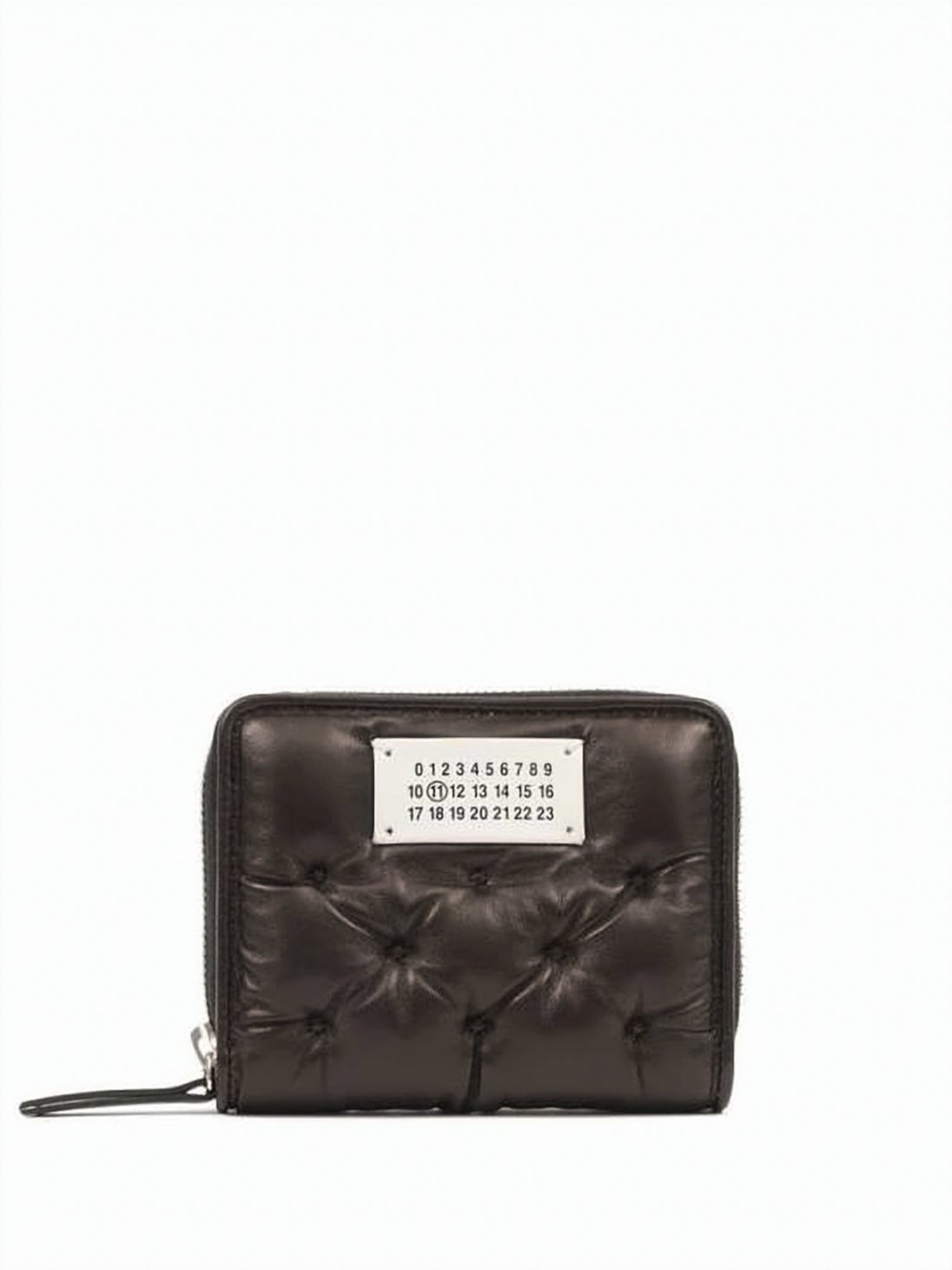 Padded Calf Leather Zip-Around Wallet