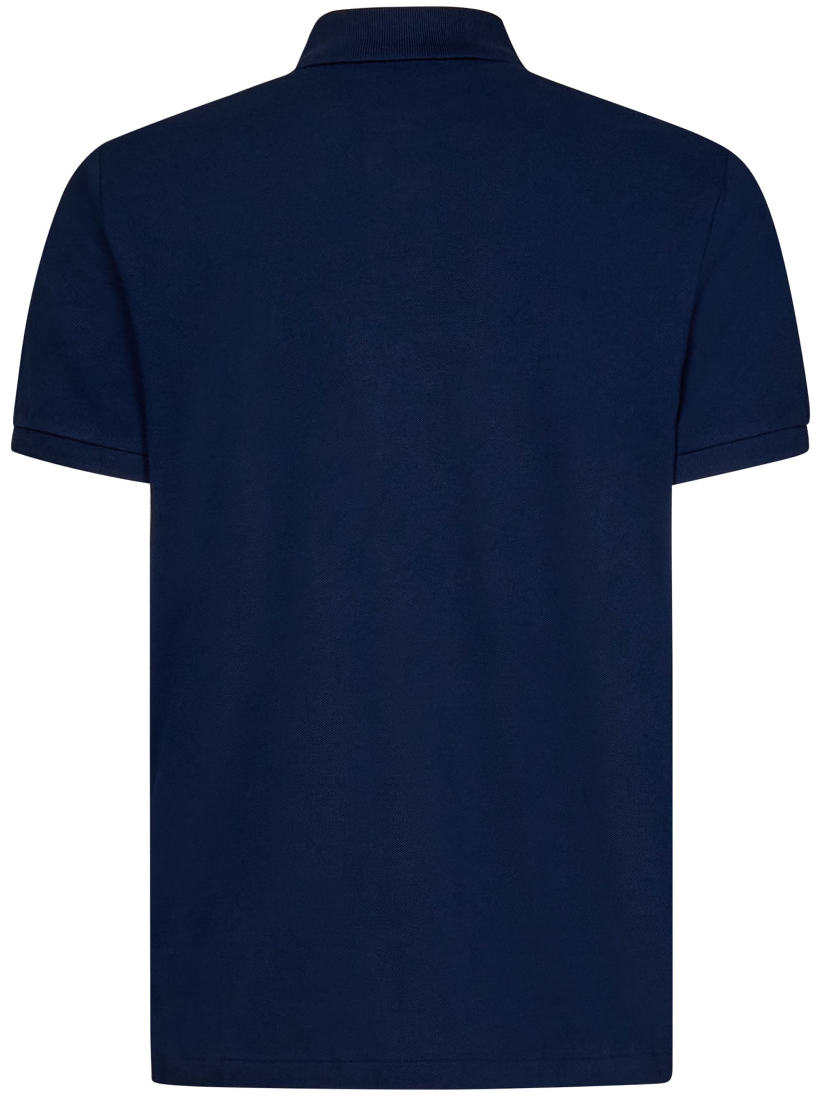 Classic Blue Polo Shirt with Embroidered Logo