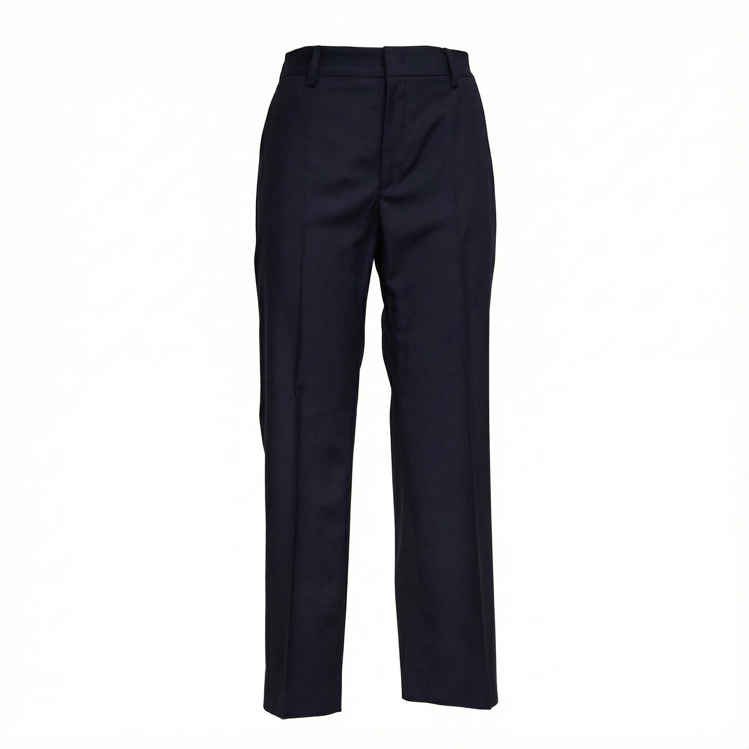Mid/High-Rise Wool Trousers