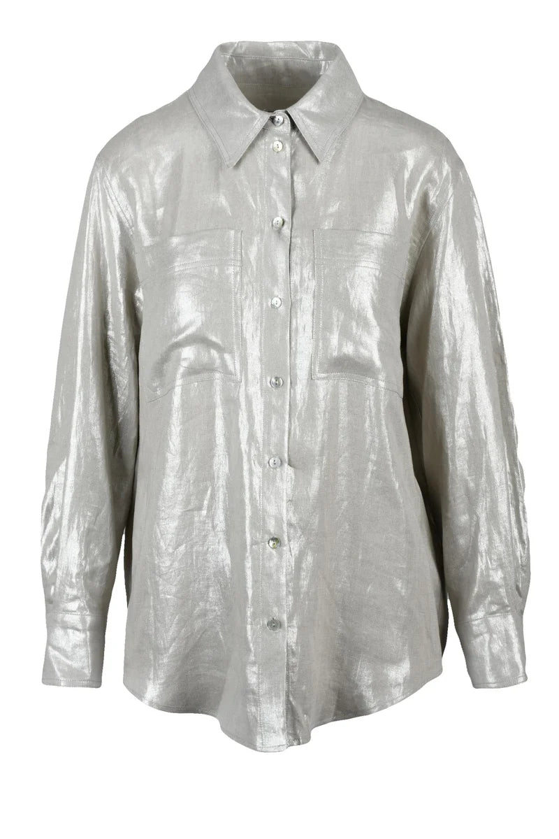 Sport Linen Shirt - Silver