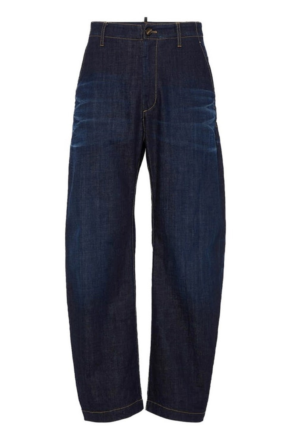 Contemporary Relaxed-Fit Denim Trousers With Soft Texture