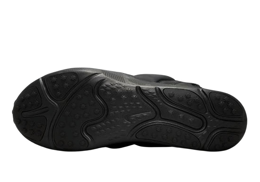 Monochromatic Black Sneakers with Sculpted Sole