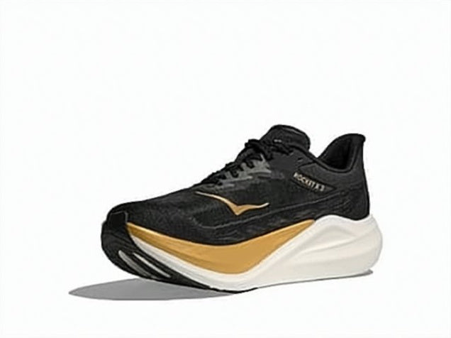 Sculpted Black Mesh Sneakers with Gold Accents