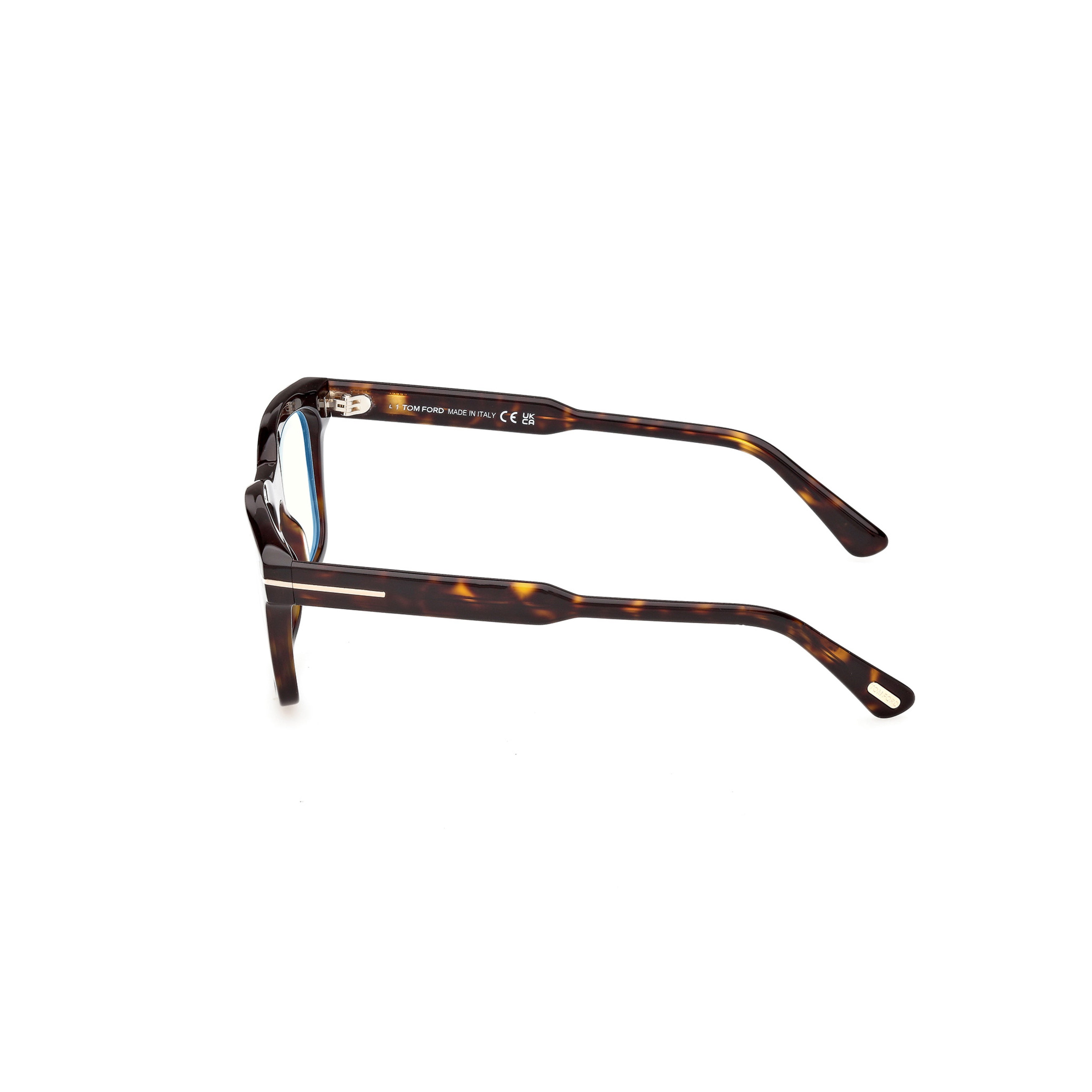 Ft6122-B Bold Rectangular Tortoiseshell Acetate Eyeglasses