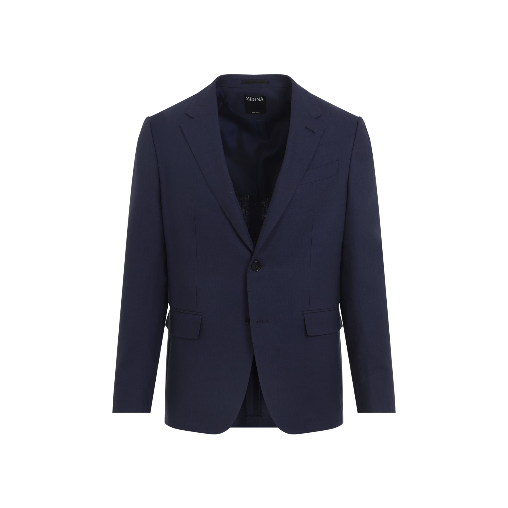 Navy Blue Linen Jacket