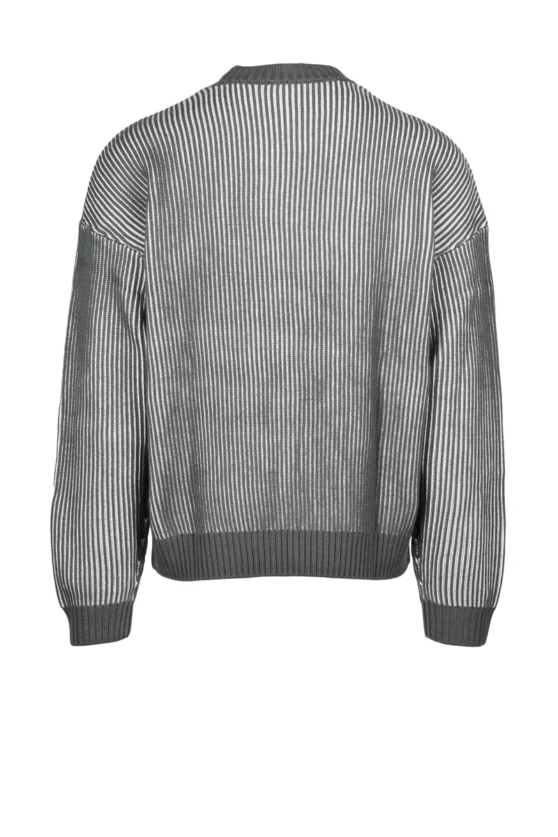 Virgin Wool Cotton Sweater - Green