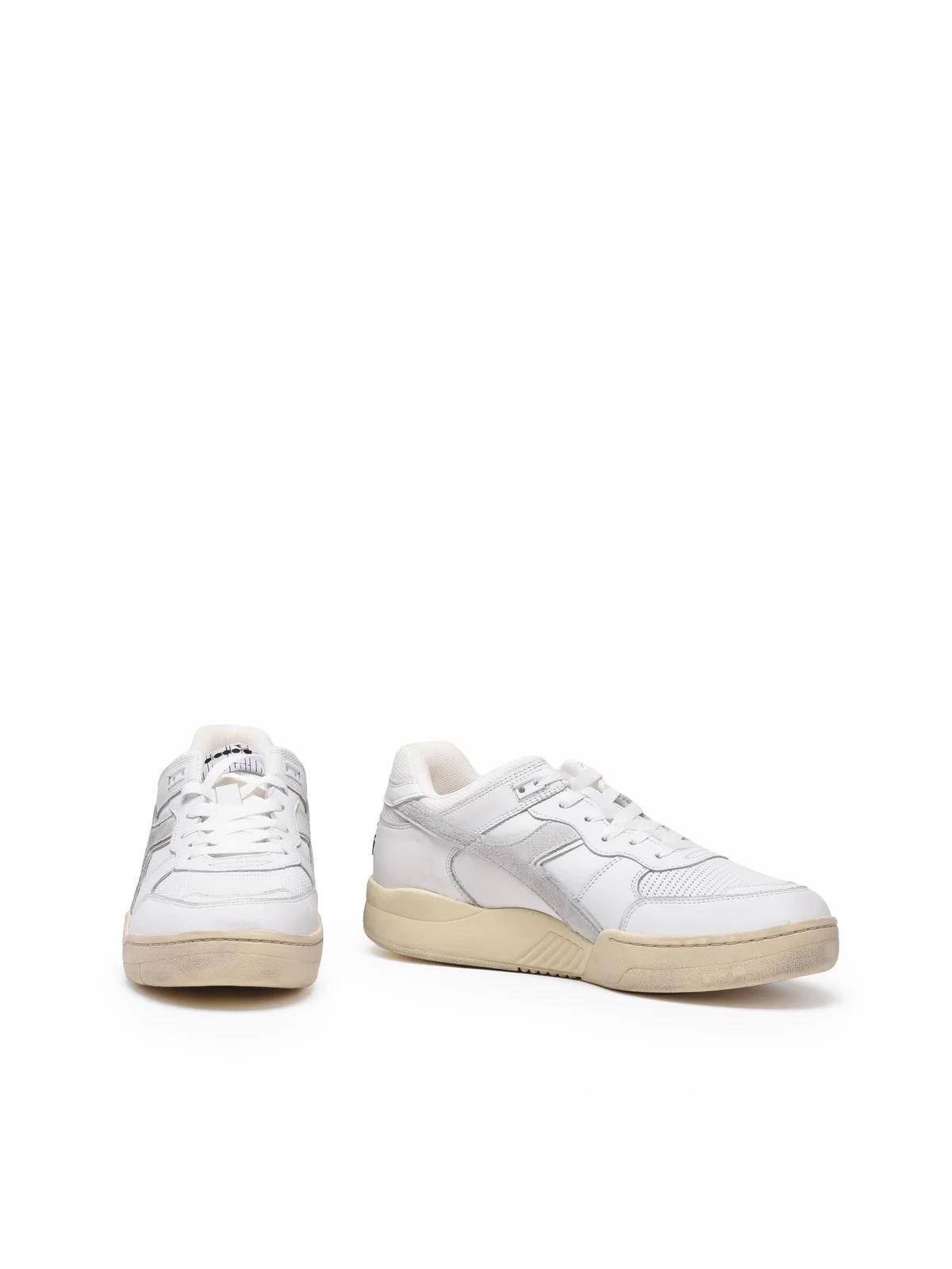 White Grey Leather B.560 Sneakers