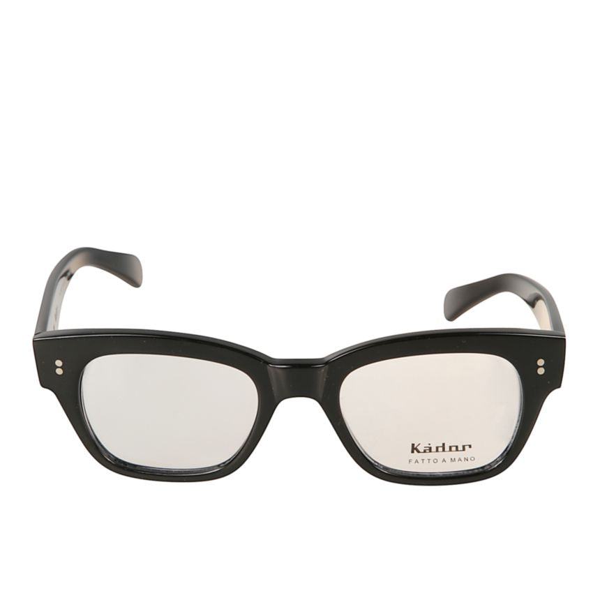 Professor/N Rectangular Frame Eyeglasses with Glossy Finish