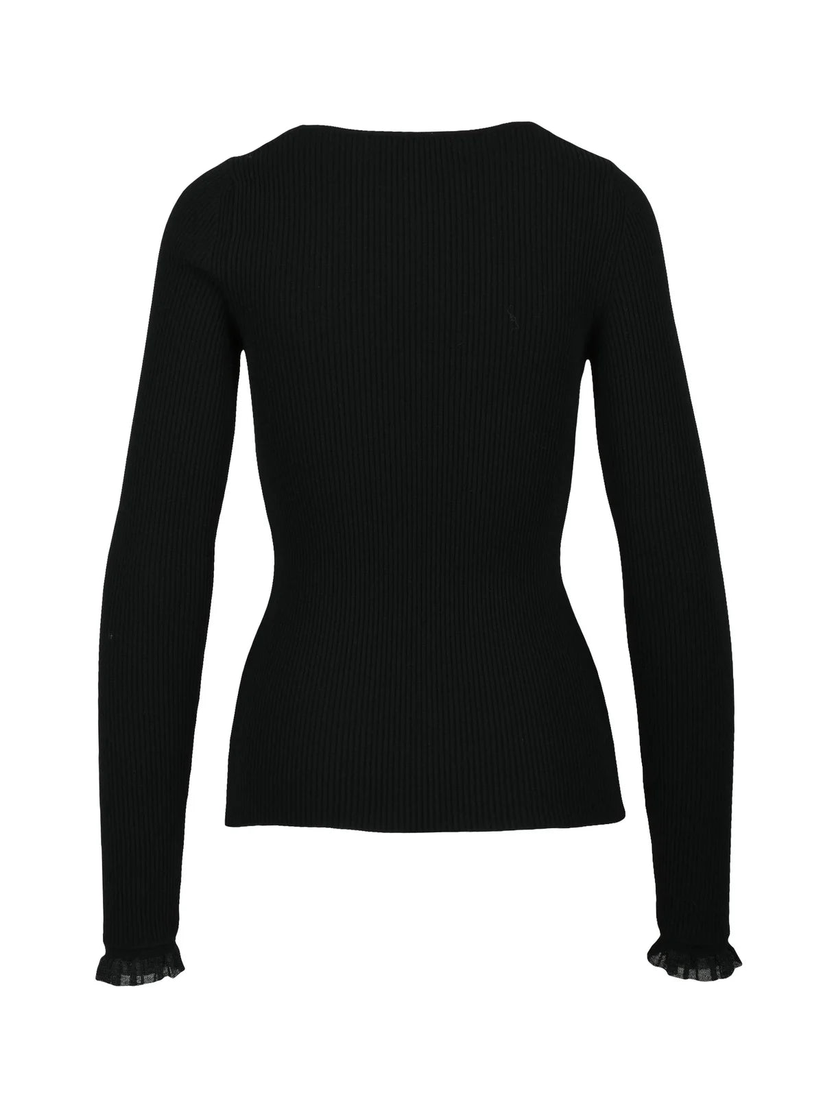 Black Viscose Polyester Women's Knitwear
